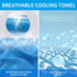 5 Pack 40 Inches 12 Inches, Puomue Cooling Towels, X Breathable Soft Chilly Microfiber Towel for Yoga, Sport, Running