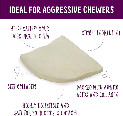 Health Extension Cheek Chews Dog Treat, Non-GMO, Rawhide Free, Durable Chew for All Life Stages, Case of 4