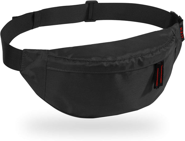 Running Waist Pack, Fanny Pack for Men Women, Lightweight Belt Bag for Travel Sports Hiking (355 Black)
