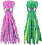 Dog Squeaky Toys Octopus - No Stuffing Crinkle Plush Chew Toys for Puppy Teething, 2 Pack for Small, Medium, Large Dogs