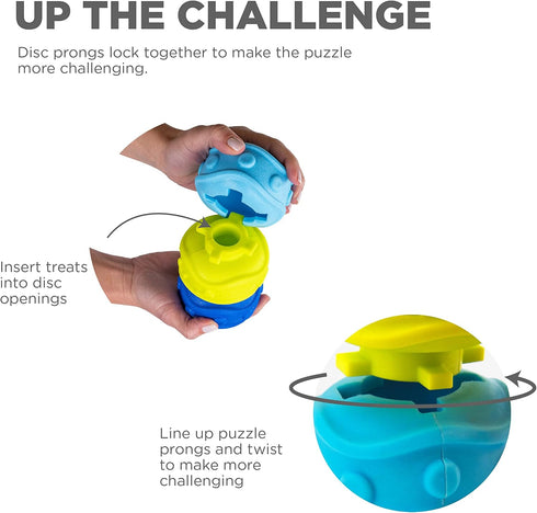 Outward Hound Treat Locking Discs - Dog Treat Dispenser Puzzle Toy