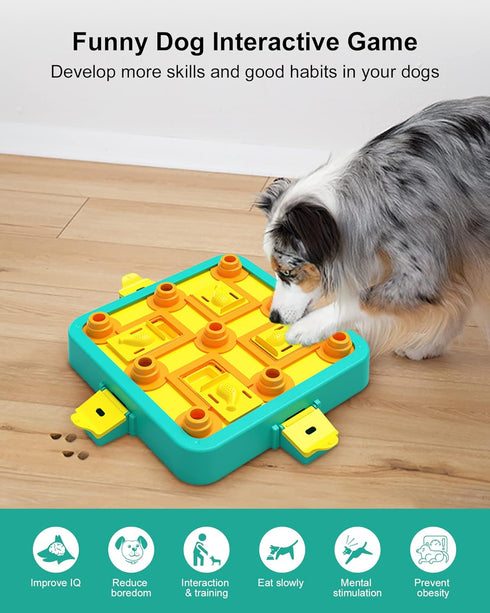 Dog Puzzle Toys, Level 3 Interactive Toy for Boredom, Treat Dispenser for Large Medium Small Dogs, IQ Training
