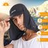icolor Foldable Fishing Hat Sun Cap - Men Women UPF50+ Sun Protection Baseball Golf Ponytail Hats