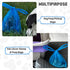 Baby Diaper Bag Disposable (500 Count, Blue), Fresh Baby Powder Scented Easy Tie Handles Bulk Diaper Sacks