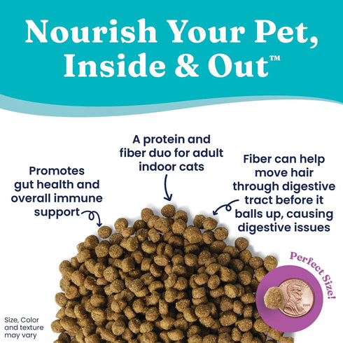 Solid Gold Indoor Dry Cat Food - Grain & Gluten Free, Chicken, 3lb, for Hairball & Sensitive Stomach
