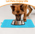 Ptlom Dog Food Mat, Anti-Slip Waterproof Feeding Mat for Dogs and Cats, Prevent Messy Spills