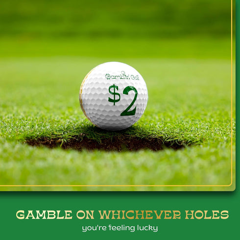 Gamblin' Golf - Roll and Play Gambling Golf Game - Pack of 12 Tournament Performance Golf Balls