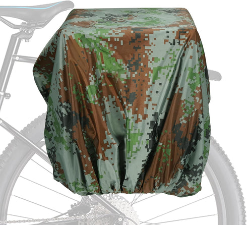 PATIKIL 100L Bicycle Rear Rack Rain Cover - Waterproof Cycling Rain Cover for Mountain Hybrid Bike, Camouflage