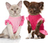 2 Pieces Cute Dog Dresses for Female Pets, Summer Apparel for Dogs and Cats (Love and Angel, Medium)