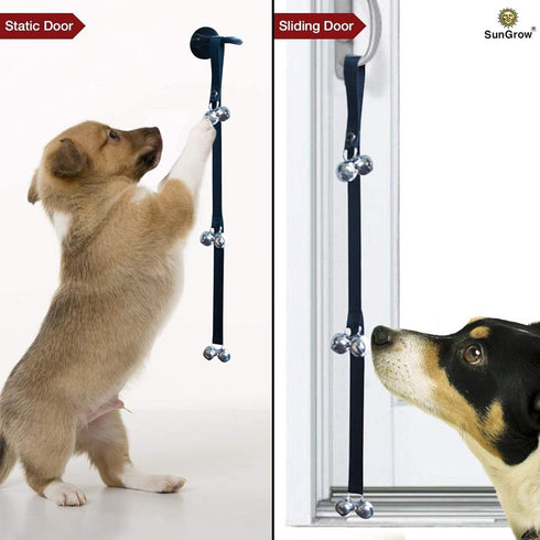 SunGrow Dog & Ferret Potty Door Bell - 34 Inches, Nylon Bells for House-Training Small to Large Pets