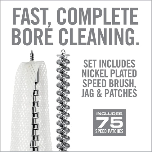 Real Avid Gun Cleaning Set, Bore Brush & Patches, All in One Jag Kit with Premium Gun Brush for Cleaning