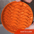 Slow Feeder Dog Bowls, Silicone Food Bowl Anti-Gulping, Puppy Slow Feeder with Suction Cups, Dishwasher Safe, Orange