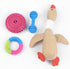 HUANGGG 10pcs Dog Chew Toy Cloth Rubber Toy for Aggressive Chewers Rubber Teether Toy for Training