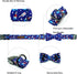 Lionheart glory American Flag Dog Collar 4 of July Dog Bow Collar Independence Day Heavy Duty Adjustable Patriotic Dog Collar with Bowtie for Large Dogs Pet Gift