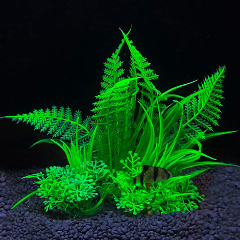 Artificial Aquarium Plants, 10PCS Realistic Plastic Fake Plants for Fish Tank Decoration