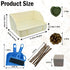 12Pcs Rabbit Litter Box for Cage, Bunny Potty Trainer Corner Guinea Pig Plastic Square Grate Toilet Pet Bedding Litter