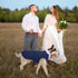 DORA BRIDAL Dog Tuxedo for Large Dogs, Formal Wedding Outfit with Bowtie and Bandana Set, XL, Blue