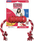 KONG Dental Chew Toy with Rope, Medium Dogs, Stuffable, Durable Natural Rubber, Cleans Teeth & Gums