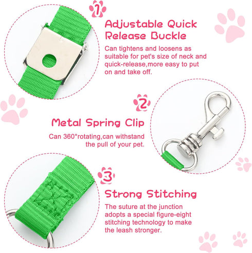 5 Pcs Pet Grooming Loops, Nylon Bathing Tether Straps, Adjustable Fixed Safety Rope for Grooming Table, Vibrant Colors
