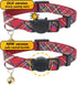Pet's Company 4 Pack Adjustable Breakaway Cat Collar with Bell, Cute Pattern Collars for Kittens (Pink, 7-11 Inches)