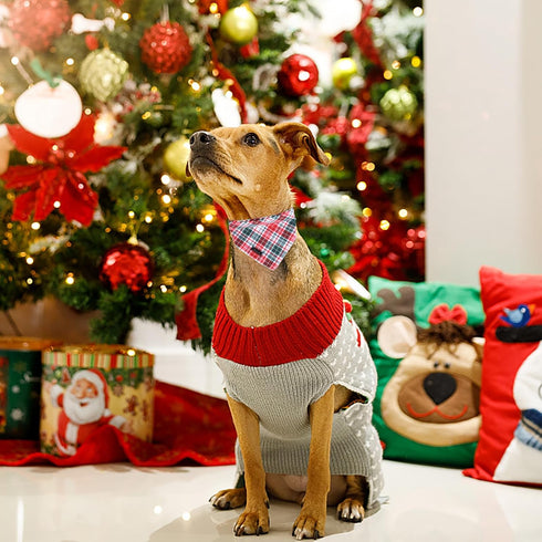 ARING PET Christmas Dog Bandanas, Red Green Pink Holiday Pet Bandana Scarf Triangle Bibs for Puppy Small Medium Large