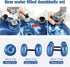Water Filled Dumbbells Set - Adjustable Portable Travel Weights for Strength Training and Fitness Shaping