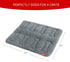 Dog Bed Crate Mat - 2 Pack Soft Plush Dog Bed Pad, Machine Washable Crate Pad, Grey (24" X 18")