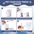 13oz,13.2oz,12.5oz,12.8oz SLSON Dog Canned Food Storage Container for Dog Cans, Transparent Plastic Pet Food Sealer