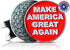 wolph American Golf Ball Marker - Magnetic Hat Clip, Funny Golf Gifts for Men Women - Premium Iconic Red