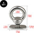 Stainless Steel Kayak Track Mount Tie Down Eyelet Rail for Kayak Canoe Boat, 6 Packs