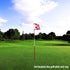 Green Golf Flags, Solid Nylon and Checkered Training Putting Green Flags, 8.7"x6"