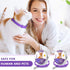 Weewooday 5 Set Calming Collar for Cats, Adjustable Waterproof Collars to Reduce Anxiety with 5 Pet ID Pendants (Purple)