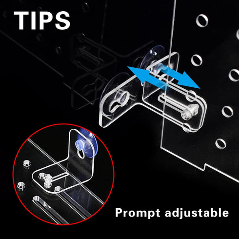 Fish Tank Divider Kit, Acrylic Aquarium Divider with 8 Suction Cups, Transparent Plate, 11.8 * 15.7in