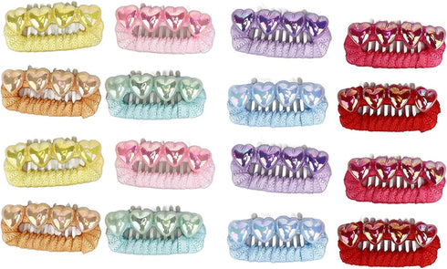 16pcs Pet Hairpin, Cute Dog Hair Clip Fashionable Mixed Colors Grooming Dog Hair Barrettes Hair Accessories for Puppy Cat Small Teddy Mini Teacup Yorkie Pet Kitten
