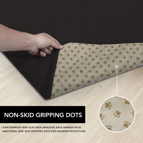 Easy-Going 100% Waterproof Dog Bed Cover, Non-Slip Washable Couch Cover, Replacement Sofa Cover, 52X82 in, Black
