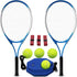 Magicorange Tennis Rackets Set for Adults, 2 Players Recreational with 4 Tennis Balls, 3 Overgrips, 1 Bag