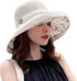 Women's Foldable Fishing Hat, Mesh Sun Hats, Wide Brim Summer Outdoor UV Protection Beach Bucket Cap with Chin Strap