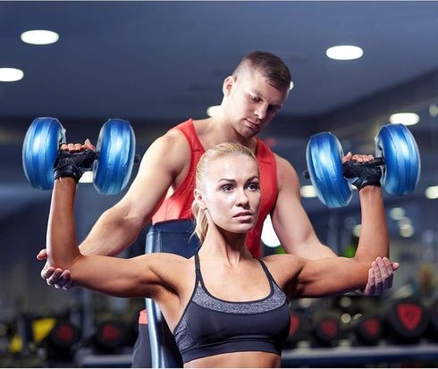 Water Filled Dumbbells Set - Adjustable Portable Travel Weights for Strength Training and Fitness Shaping