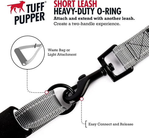Tuff Pupper Service Dog Leash - 24 Inch Handle for Large Dogs, Perfect for Service Dog Harness & Training