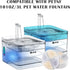 PETNF Replacement Pump for Cat Water Fountain with LED Light, Compatible with 3L/101OZ Transparency Fountain