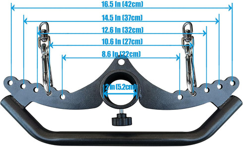 KORIKAHM Home Gym Fitness Spreader Bar Multi-Grip Wide Lat Pull Down Bar for Cable Pulley System