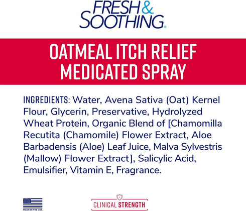 Naturel Promise Fresh & Soothing Oatmeal Itch Relief Medicated Spray, 8oz