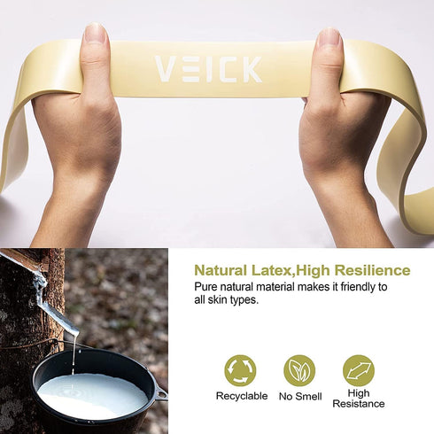 VEICK Resistance Bands Set for Working Out, Exercise Bands for Pull Up Assistance, Heavy Stretch Bands for Home Fitness