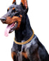 Gold Chain Dog Collar, 15mm Cute Dog Collar, Pet Gold Necklace for Bulldog, Light Metal Puppy Jewelry, 26" Chain Puppy