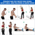 Yes4All Tricep Press Down Cable Machine Attachment Set, V-Shaped Bar, LAT Pull Down Straight Rotating Bar for Home Gym