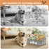Dog Toy Basket - Collapsible Storage Box with Handle for Pet Toys and Accessories - Specially Designed, Grey