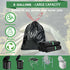 xinkerco 8 (50PCS) ortable Toilet Bags, Gallon Drawstring Biodegradable Camping Toilet Bags Leak-Proof Potty Bags