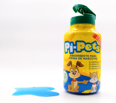 PI-Pets Pet Urine Solidifier & Deodorizer Powder, Natural Eucalyptus Scent, Eco-Friendly Urine Odor Remover, 7.76 Oz