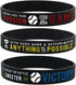 Inkstone 12-pack Baseball Motivational Silicone Bracelets - Wholesale Bulk Sports Gifts