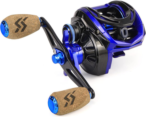 Sougayilang Baitcasting Reels - 7.3:1 Gear Ratio Fishing Reel with Magnetic Braking System